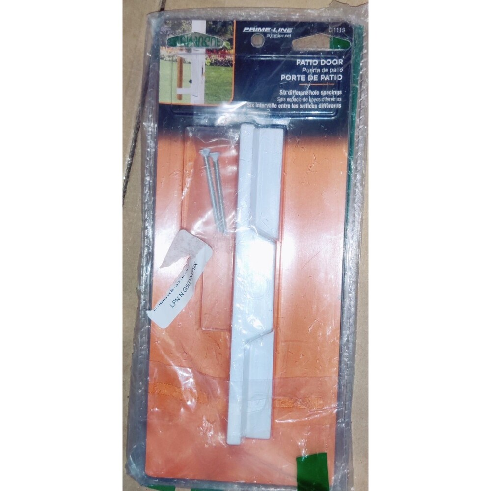 Patio Door Pull C 1113 White Diecast Outside Sliding single Pack with Hardware